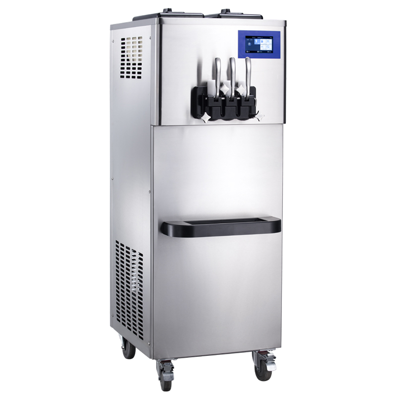 Comptoir des machines à crème glacée à service doux avec pompe à air