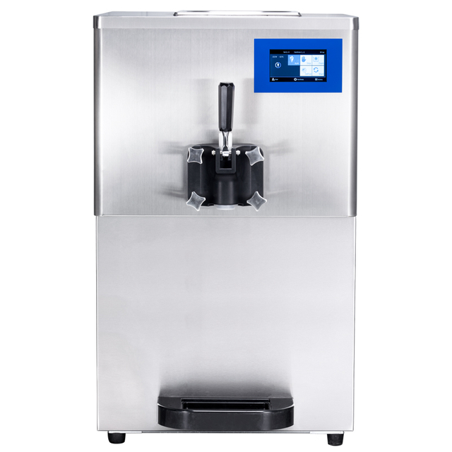 BQ115-1 Machine à crème glacée molle commerciale à saveur unique de trémie de mélange de traitement thermique